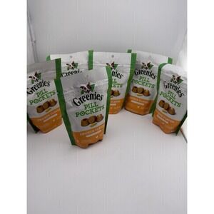 Greenies 7.9 Oz Pill Pocket Soft Chicken Flavored Dog Treats - Pack of 6 Bags